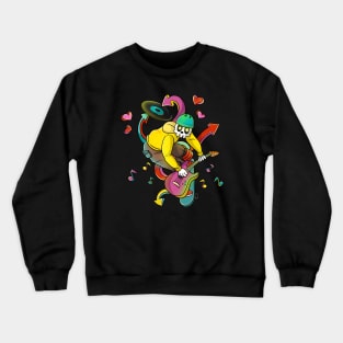 Punk Skateboarding Skelton Skull Skater Crewneck Sweatshirt